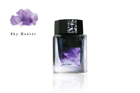 空の狩猟者　ボトルインク　美術のいろ