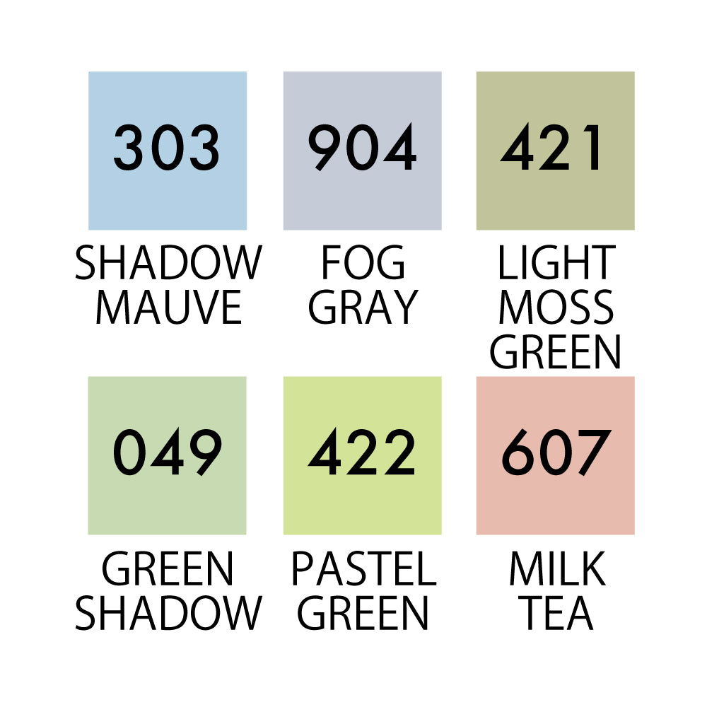 呉竹 ZIGクリーンカラーリアルブラッシュ ペールカラーⅡ･6V